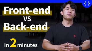 Frontend vs Backend in 2 Minutes [upl. by Nawek]