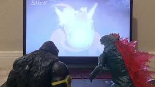 Godzilla and Kong react to Shimo VS King Ghidorah  Monsterverse  Animation [upl. by Llemar]