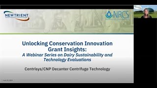 DECANTER CENTRIFUGE Unlocking Conservation Innovation Grant CIG Insights [upl. by Griffiths]