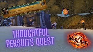 HOW TO COMPLETE quotThoughtful Pursuitsquot QUEST  WoW 20th Anniversary  FAST TOKENS [upl. by Ardnosak]