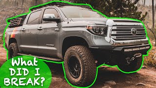 TOYOTA TUNDRA HONEST LONGTERM REVIEW  1 Year Overlanding amp I Finally Broke It Offroad [upl. by Heiney]