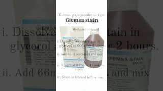 Giemsa stain medical science trending viralshort youtube [upl. by Resa]