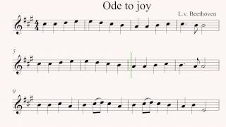 Ode to Joy Easy Violin Sheet Music [upl. by Ndnarb870]