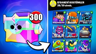 ULTRA KUPA KUTUSUNDAN 300 TANE AÇTIM TÜM EFSANEVİ KOSTÜMLER ÇIKARDIM🍏 Brawl Stars [upl. by Seebeck]