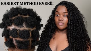 EASIEST CROCHET METHOD EVER Beginner Friendly Boho Locs by Eayon Hair  Black girl hairstyles [upl. by Aisena624]