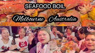 MELBOURNE EXPERIENCE SEAFOOD BOIL AT KRABBY’S CRAB BOIL  ARBORY AFLOAT  Cecille’s Vlog [upl. by Ailyn]