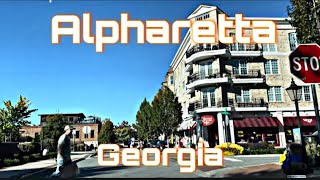 Alpharetta Georgia  Fulton County  City Tour amp Drive Thru [upl. by Alyakam370]