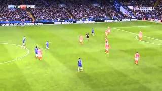 Funny Hazard steals free kick from David Luiz [upl. by Ailliw]