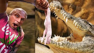 FEEDING A 15 FOOT GIANT CROCODILE A PIG  BRIAN BARCZYK [upl. by Bray]