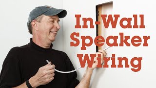 How to run wires for inwall speakers  Crutchfield video [upl. by Liatnahs]