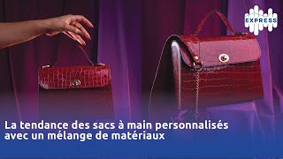 La tendance des sacs à main personnalisés avec un mélange de matériaux [upl. by Llewen]