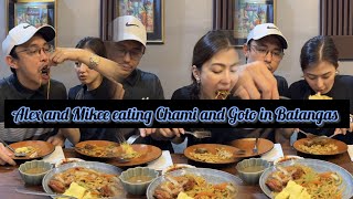 Alex Gonzaga and Mikee Morado eating Chami and Goto in Batangas [upl. by Yoho]