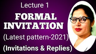 Invitations amp Replies  Lecture 1  Formal Invitations  Let Us Master English [upl. by Lahsram]