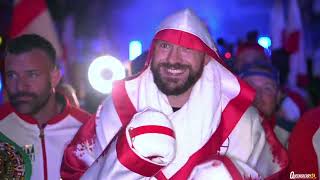 Tyson Furys AMAZING ringwalk at Wembley Stadium before facing Dillian Whyte [upl. by Agarhs]