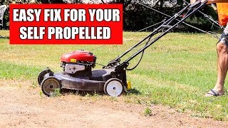 Very Common Fix for Your Self Propelled Push Mower [upl. by Yclehc507]