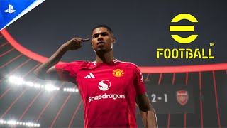 eFootball 2025  Manchester United vs Arsenal  Allianz Arena  2K60 efootball manchesterunited [upl. by Atinuahs]