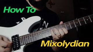 How To Play B Mixolydian Mode ☮ [upl. by Strang]