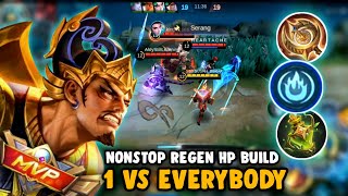 DIKIRA CHEAT  1 VS 5 PANTANG MUNDUR  BUILD GATOT EXP LANE 2024  GATOTKACA BEST BUILD 2024 [upl. by Shayn]