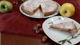 TORTA FROLLA RIPIENA DI MELE E AMARETTI con farina di castagne e di granosaraceno [upl. by Og]