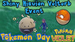 Pokemon event for Shiny Hisuian Voltorb  Pokemon Scarlet and Violet [upl. by Sigismund119]