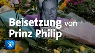 Prinz Philip wird auf Schloss Windsor beigesetzt [upl. by Ingar]