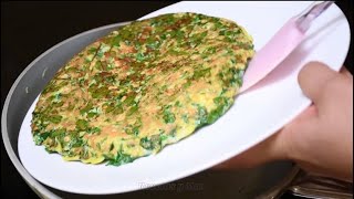 Tortilla de Espinacas Lista en 10 Minutos [upl. by Hilleary]