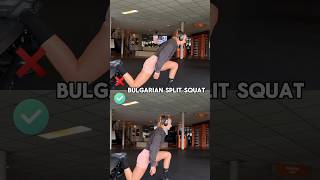 How to correctly perform the Bulgarian split squat quadworkout legworkout glutesworkout [upl. by Jojo]