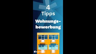 Bewerbung für eine Wohnung 4 Tipps shorts [upl. by Aihseit]