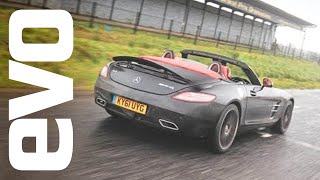 MercedesBenz SLS AMG Roadster first impressions  evo Magazine [upl. by Ehr515]