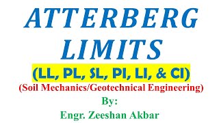 Liquid Limit Plastic Limit and Shrinkage Limits of Soil  Civil Engineering civilengineer [upl. by Shakti846]