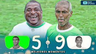 AOS 57 ANOS ROMÁRIO HUMILHOU E FEZ GOLAÇO ENTRE AS PERNAS DO GOLEIRO EM AMISTOSO BENEFICENTE DE 2023 [upl. by Service]