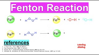 Fenton Reaction Iron Hydrogen Peroxide Hydroxyl Radical Hydroperoxyl Radical [upl. by Zetra574]