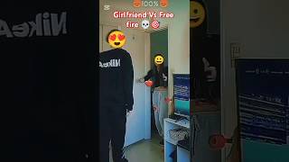 Girlfriend Vs Free fire 🔥freefire foryou foryourpage ytshorts freefirefunny highlights [upl. by Luehrmann]