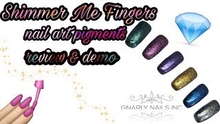 How to apply mica pigments on nails GNI shimmer me fingers additives demo [upl. by Mansoor]