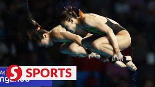 A bronze for Pandelela RinongNur Dhabitah Sabri pair [upl. by Leinad]