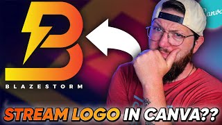 2023 Update Design Your Streaming Logo in Canva for FREE  Canva for Streamers [upl. by Brandon]