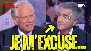 BHL insulte Dominique de Villepin qui lui fait REGRETTER ses propos [upl. by Ligetti712]