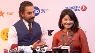 Aamir Khan REACTS On Zaira Wasim Winning The Best Actress Award [upl. by Ainniz]