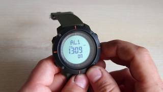 Skmei Kompass 1216 обзор цифровых часов Skmei Kompass 1216 digital watch review [upl. by Senzer]