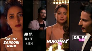 Ab Na Phir Se  Yaseer Desai  Full Screen Status  Hina Khan  Hacked  Status Guru YT [upl. by Gnud66]