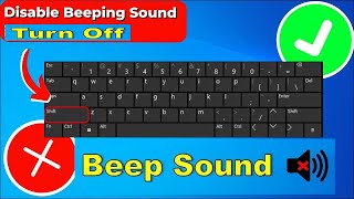 How to Disable Beeping Sound When Repeatedly press the SHIFT key windows 10  2025 [upl. by Leanor]