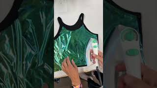 DIY Metallic Foiled Tank Top diycrafts [upl. by Faux972]