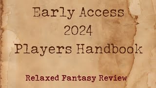 Early Access to the new 2024 Players Handbook  DnD 524e [upl. by Arihsaj]