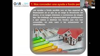 Jornada de asesoramiento sobre los beneficios de las ayudas a la rehabilitación [upl. by Jollenta379]