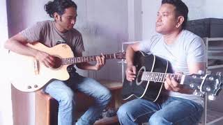 Old Nepali song  Saune khola urlera aauda  karoake  guitar cover  Kiran  Arjun [upl. by Betsy]