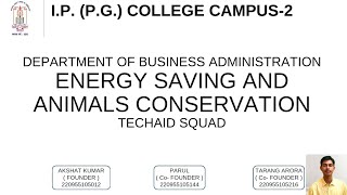 Energy Saving and Animals Conservation by Techaid Squad innovation ideas science roadsafety [upl. by Trainer441]