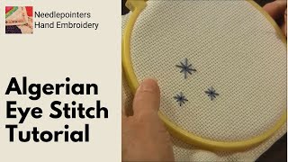 Learn to Embroider the Algerian Eye Stitch [upl. by Aileahcim]