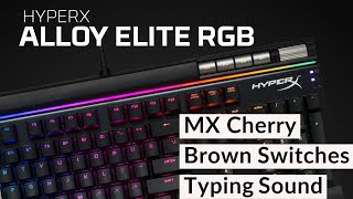 MX Cherry Brown Switches Typing Sound [upl. by Nelrah786]