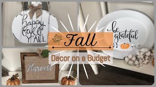 Fall Dollar Tree DIY  Get the Look for Less [upl. by Nevak976]