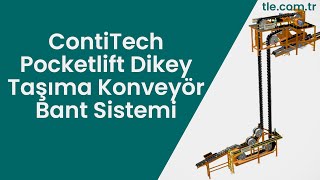 Contitech Pocketlift Dikey Taşıma Konveyör Bant Sistemi [upl. by Frissell]